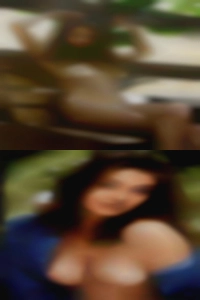 Naked girls reach around.